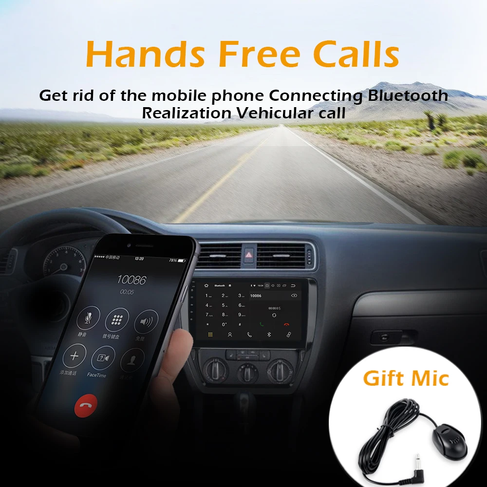 Excellent Android 9.0 Octa Core 32GB ROM 4GB RAM auto radio for VW Jetta 2011 2012 2013 2014 2015 with 10.2" HD Digital Multi Touch Screen 3