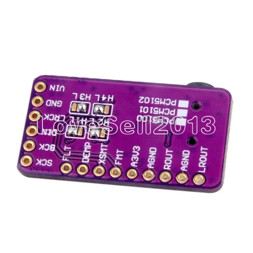 Декодер интерфейса PCM5102 DAC I2S звуковая карта цифровая аудиосистема модуль
