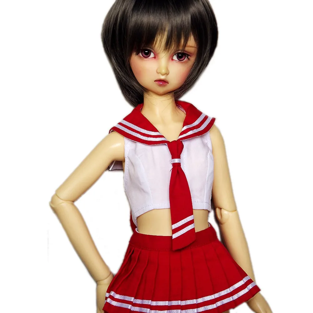 

[wamami] 251# Red School Uniform/Suit For 1/4 MSD AOD DOD BJD Doll Dollfie