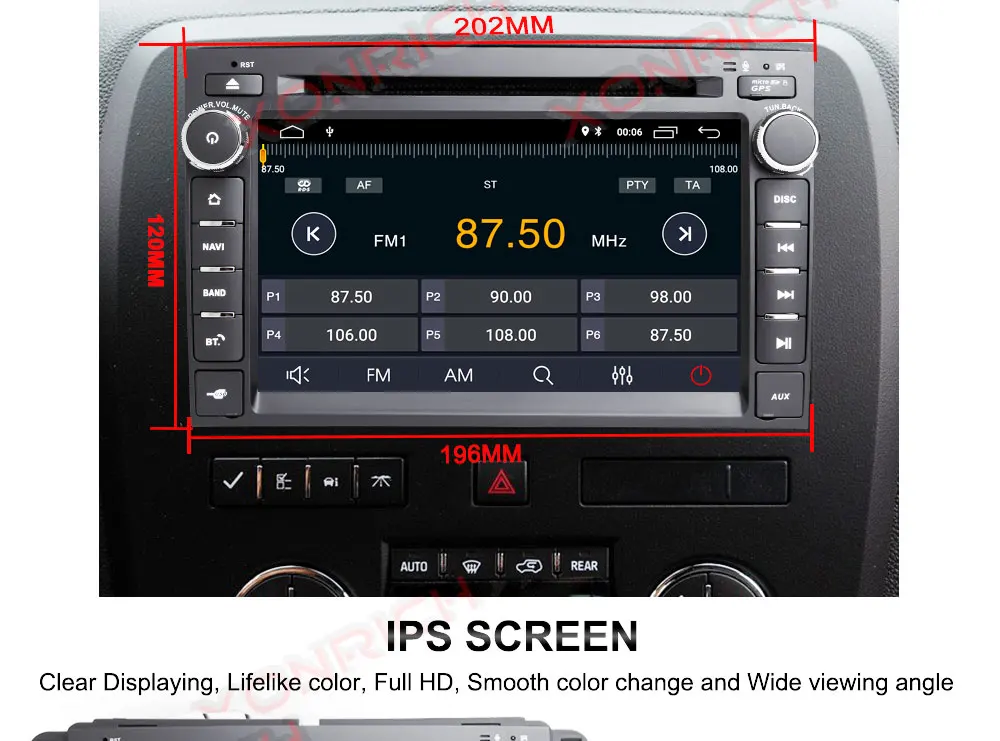 Excellent 7 inch Head Unit Android 8.1 Car Radio Stereo Audio GPS Navigation For Chevrolet Traverse Tahoe Suburban GMC Multimedia player 11