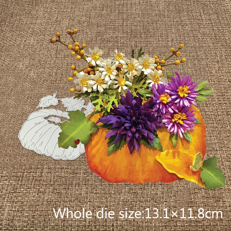 

New Design Craft Metal Cutting Dies new Flower Pumpkin decoration Scrapbooking Album DIY Paper Card Craft Embossing Die Cuts