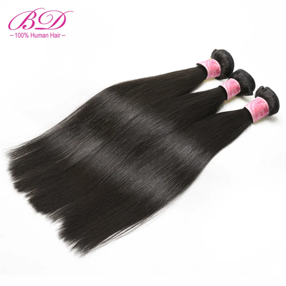 

BD HAIR Brazilian Straight Hair Weave Bundles 3pcs/lot Human Hair Bundles Natural Color Remy Bundle Deals Free Shipping