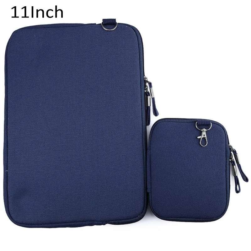 11 Inch Hot Portable Laptop Zipper Bag Denim Canvas Notebook Sleeve