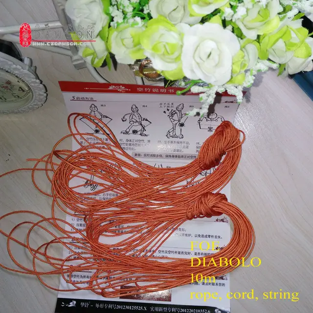 Rope, Cord, Strings For Diabolo Chinese Yoyo Kongzhu 10m/20m Length Tied To Handsticks 1