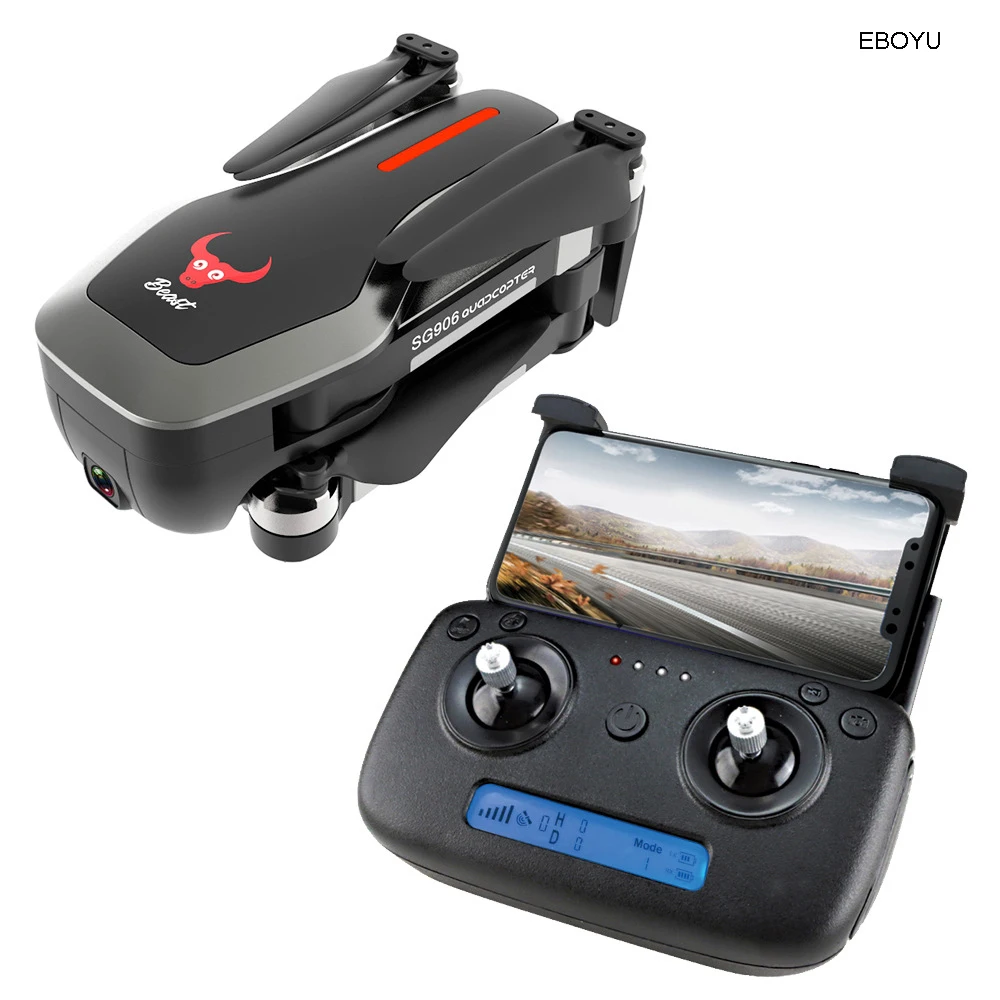 EBOYU SG906 GPS Радиоуправляемый Дрон 4K HD Передняя камера + 720P Нижняя 5G WiFi FPV складной