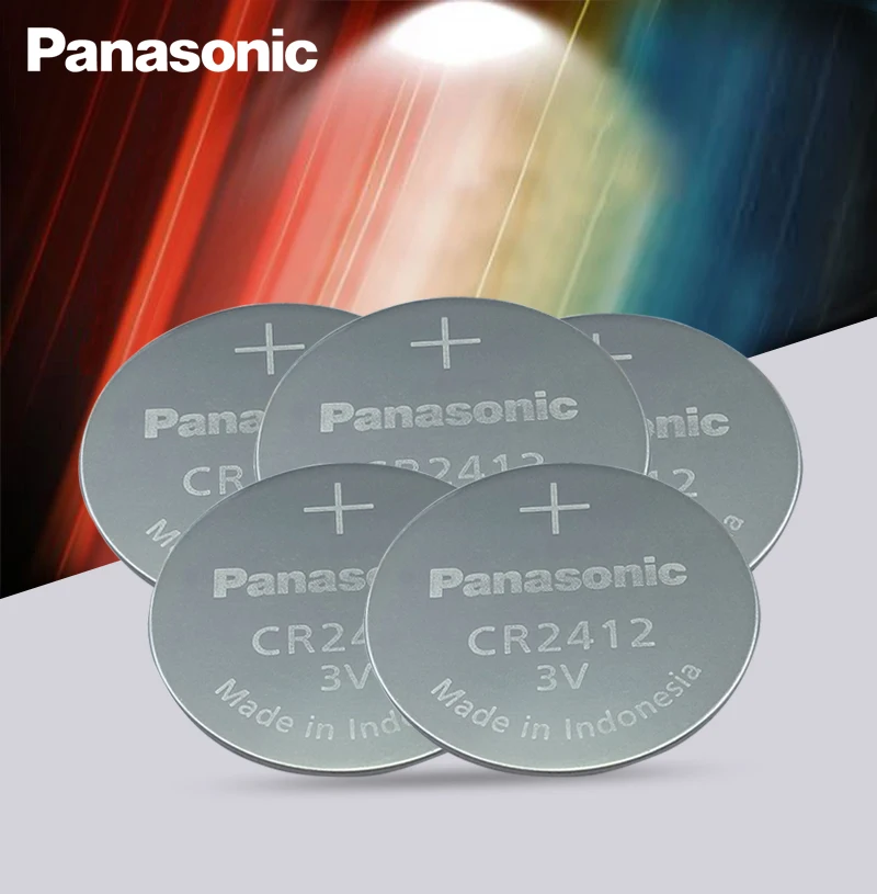 5 шт/лот для Panasonic CR2412 3 V литиевая батарея часы брелоки батарея для swatch часы автомобиль Lexus контроллер