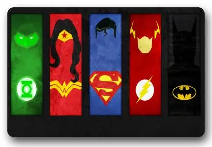 Custom Batman Doormat Flash Pad Wonder Woman Mat Superman Carpets DC Comics Bathroom Justice League