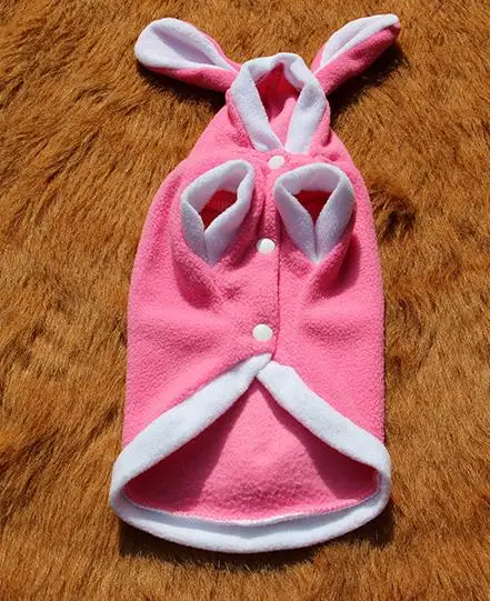 Домашнее животное кошка ClothesCostume одежда для домашних животных, милые толстовки с изображением кролика и кота для Костюмы щенок флис теплая одежда для кошки наряд