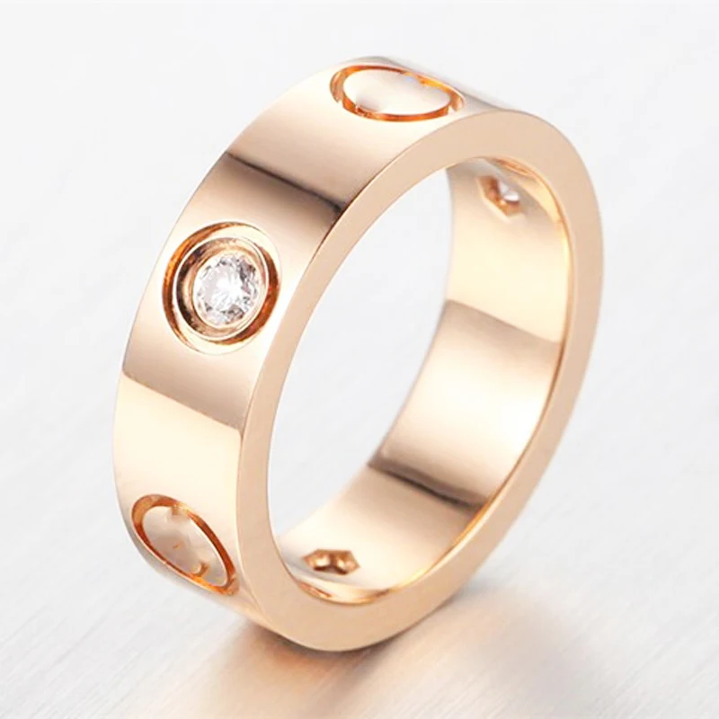 

promotion titanium steel screw carter love rings women men wedding jewelry couple ring gift Pulseira feminina Wholesale