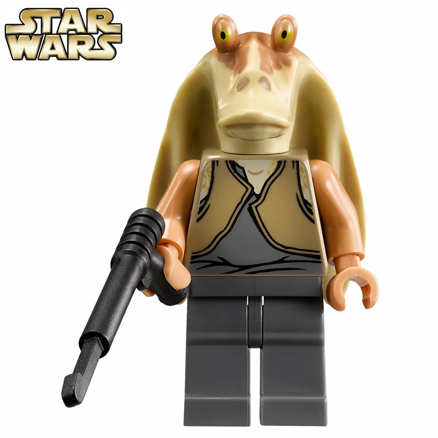 

Single Sale STAR WAR SW301 Jar Jar Binks Storm TROOPER Darth Vader Model minifig Building Blocks Kids Toys Gifts