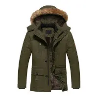 Мужская зимняя куртка с мехом парка с капюшоном мужская утолщенная теплая Военная карго зимние пальто средней длины мужская верхняя