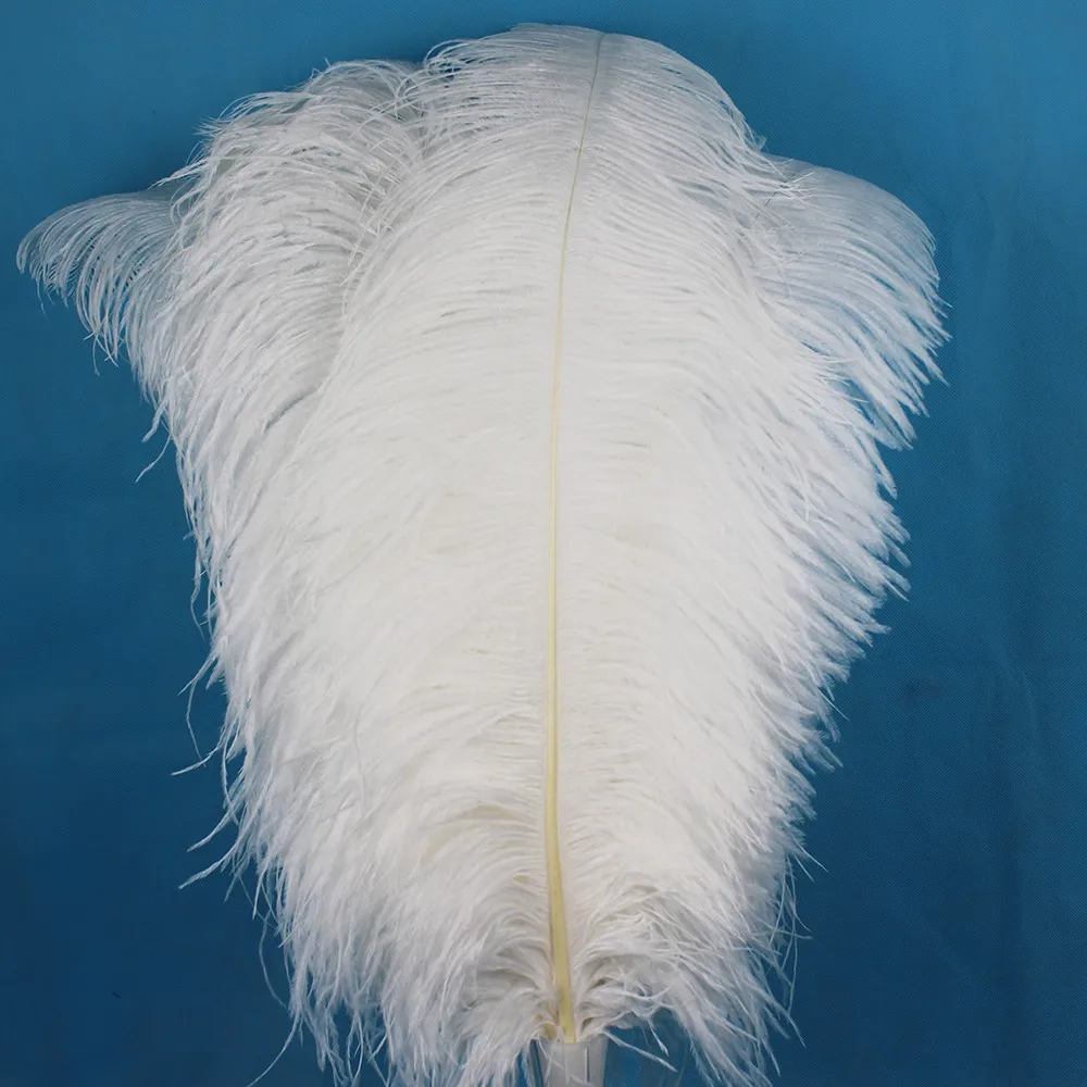 5 шт. белый Южной Африки перья страуса. Высокое качество пера свадебные реквизит 45-50 см 18-20 дюйм(ов
