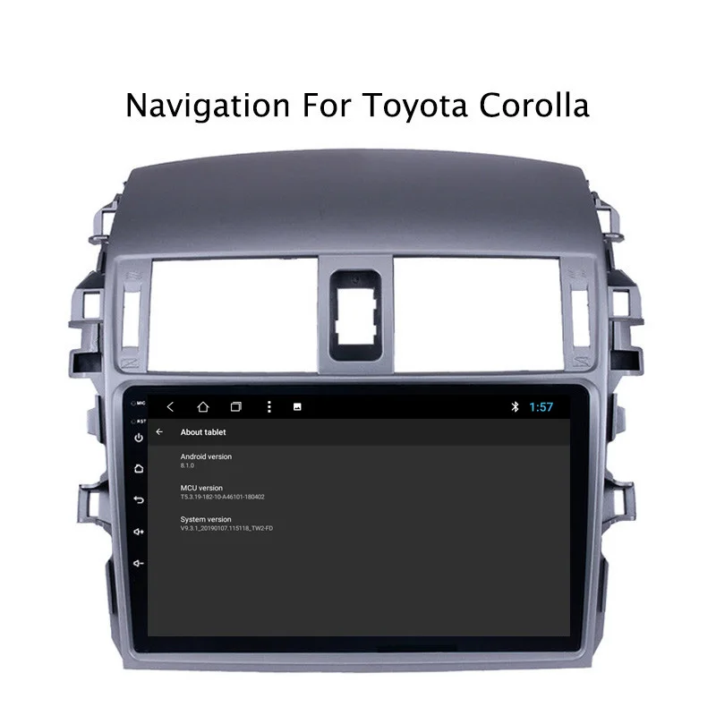 Sale NAVITOPIA 9inch 2G RAM 32G ROM Android 8.1 Car Multimedia GPS Navigation for Toyota Corolla 2007 2008 2009 2010 2011 2012 2013 5