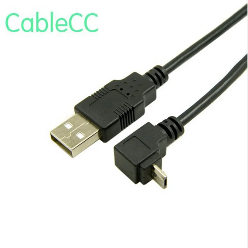 

1m Up Angled 90 Degree Micro USB Male to USB Data Charge Cable for Cell Phone & Tablet