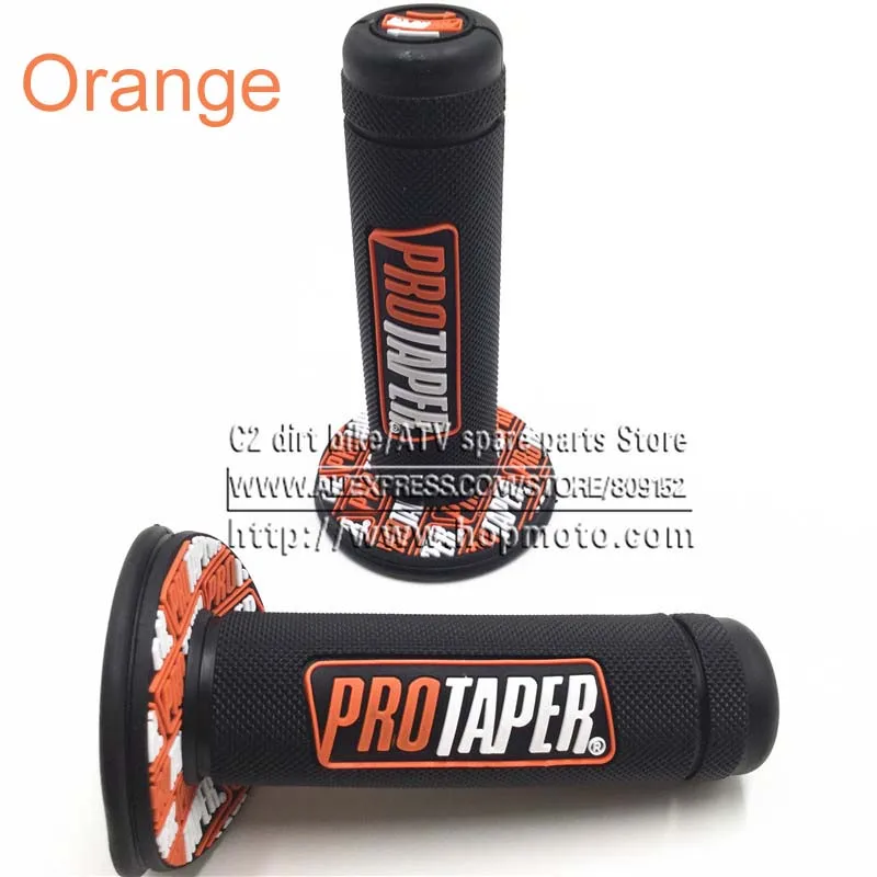 NEW Orange Handle Grip Pro taper Motorcycle High Quality Protaper Dirt Pit Bike Motocross 7/8 Handlebar Hand Grips KTM