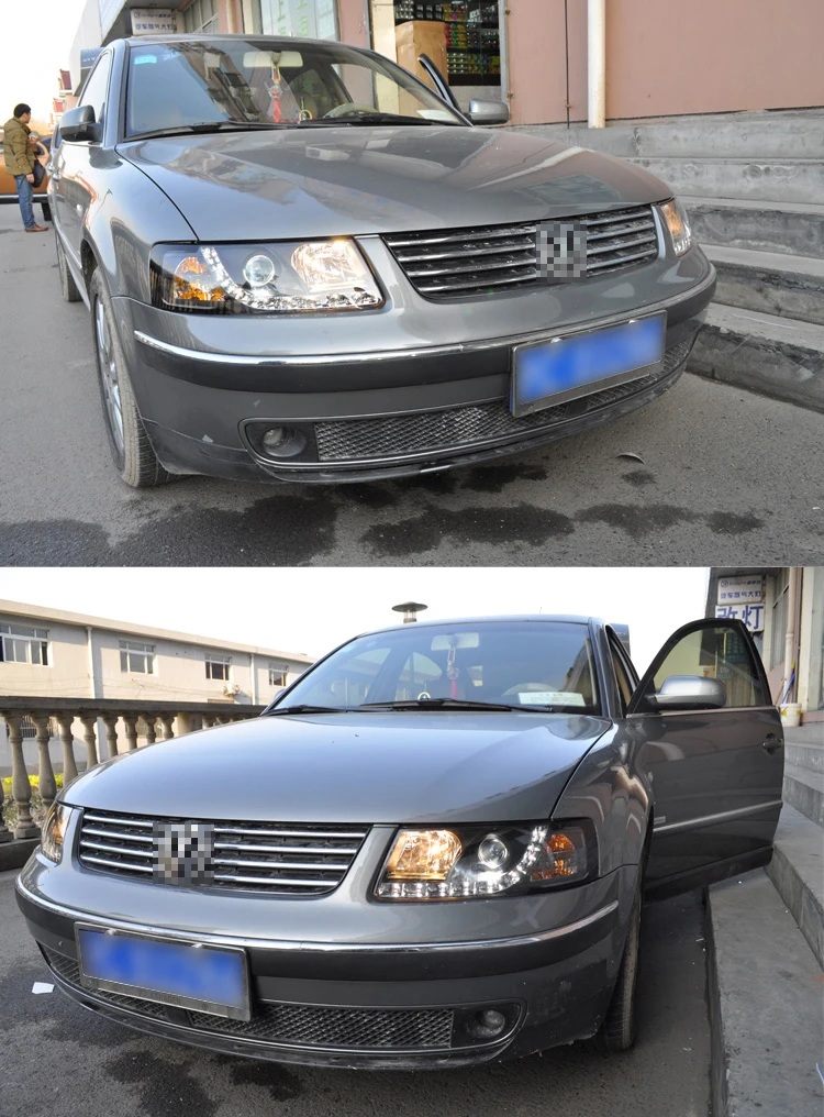 OUMIAO стайлинга автомобилей жидкость для Passat B5 1999 2000 2001 2002 2003 2004-2007 головной светильник светодиодный ксеноновые линзы светодиодный автомобильный светильник H7 h1 светодиодный светильник