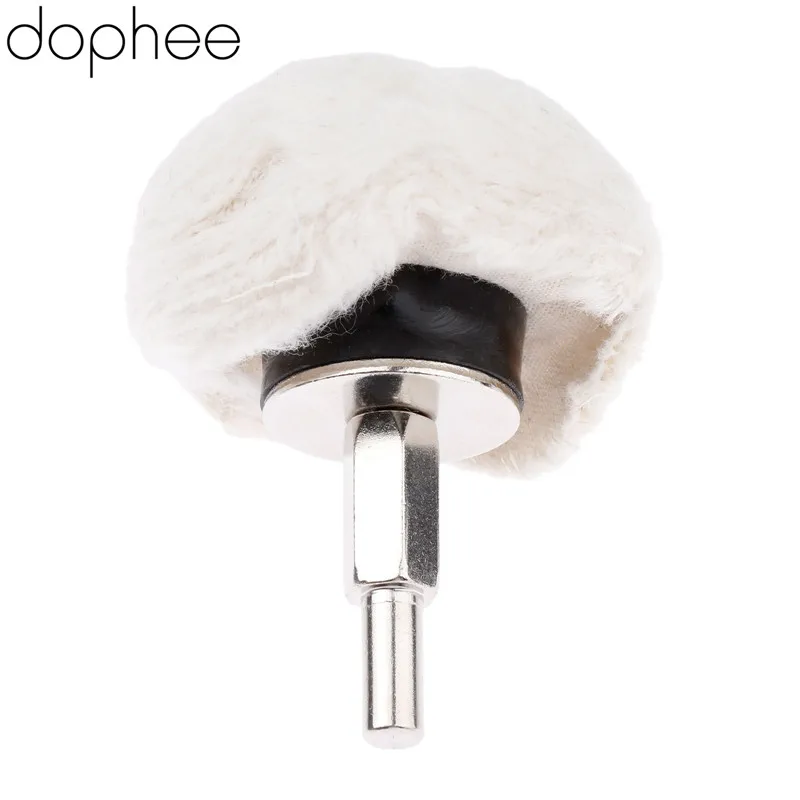 

dophee 50mm/2 Inch 100% Cotton Dome Polishing Mop Grinding Buffing Wheel Polish Pad for Drill Rotary Tool Dremel Accessories 1PC