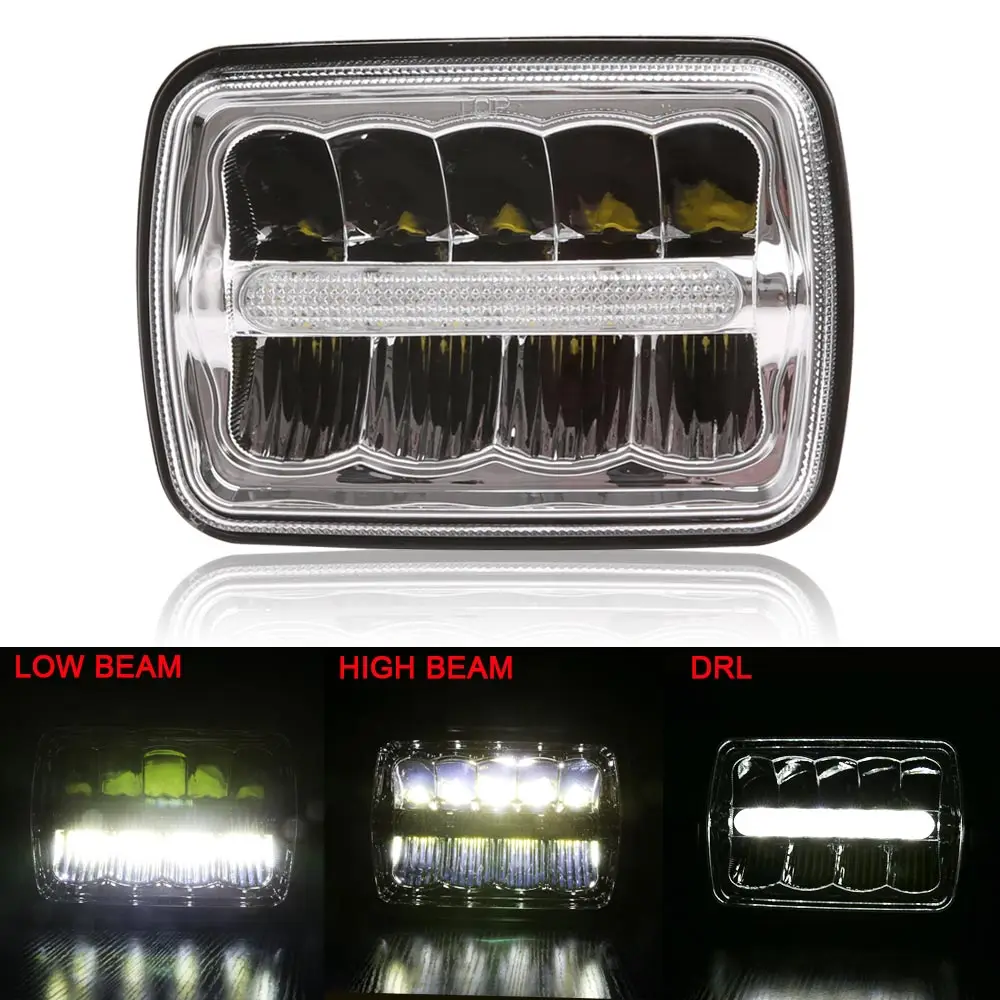 Kopen Goedkoop Vierkante LED Koplamp 7X6 5X7 HI LO Beam Vervanging