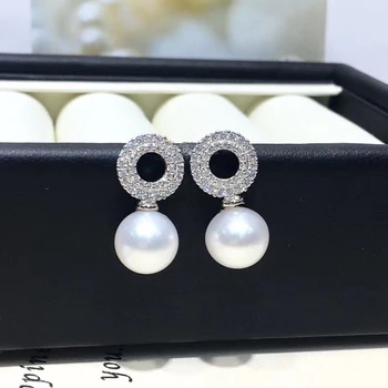 

925 Sterling Silver Earrings Findings Stud Earrings Settings Mountings Parts Mounts for Pearls Agate Coral Beads