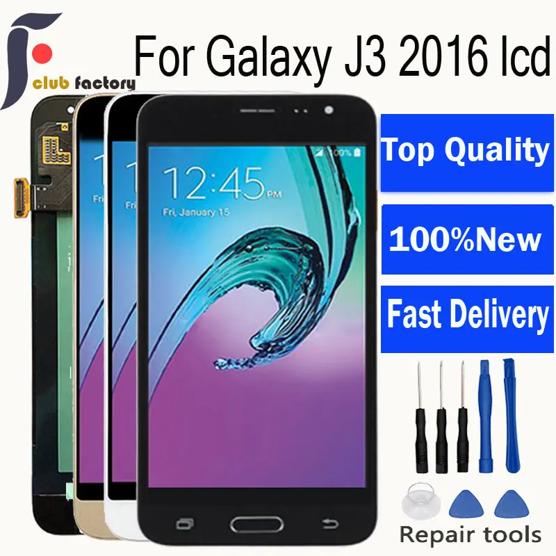 

J320f lcd For SAMSUNG GALAXY J3 2016 LCD J320F J320FN J320M Display Digitizer Touch Screen J320F LCD For Galaxy J3 Display