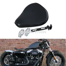 Motorcycle 13.6″ Spring Mounted Solo Seat For Customs Bobbers Honda Kawasaki Suzuki Yamaha