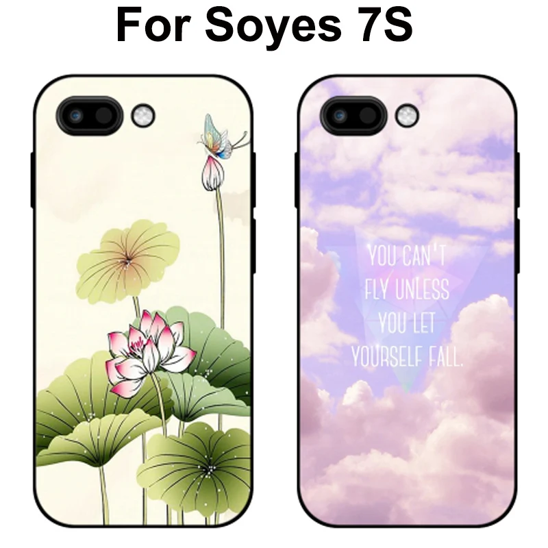 2 шт. для так да 7 s чехол Чехлы для Soyes7S Чехол чехол телефона стильная футболка с изображением персонажей видеоигр girl кожи для так да 7 s fundas для так да 7 s