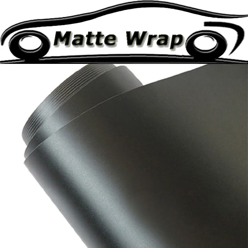 Car Styling Black Matte Vinyl Car Wrap Car Motorcycle Scooter DIY