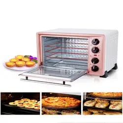 220 В 36L Многофункциональный бытовая электрическая духовка для приготовления хлеба торт Для Выпечки Пиццы с таймером ЕС/AU/