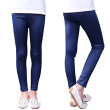 Штаны из искусственной кожи для девочек; модные леггинсы для девочек; Новые Детские Балетные брюки с металлическим блеском для малышей; брюки; тонкие леггинсы для девочек