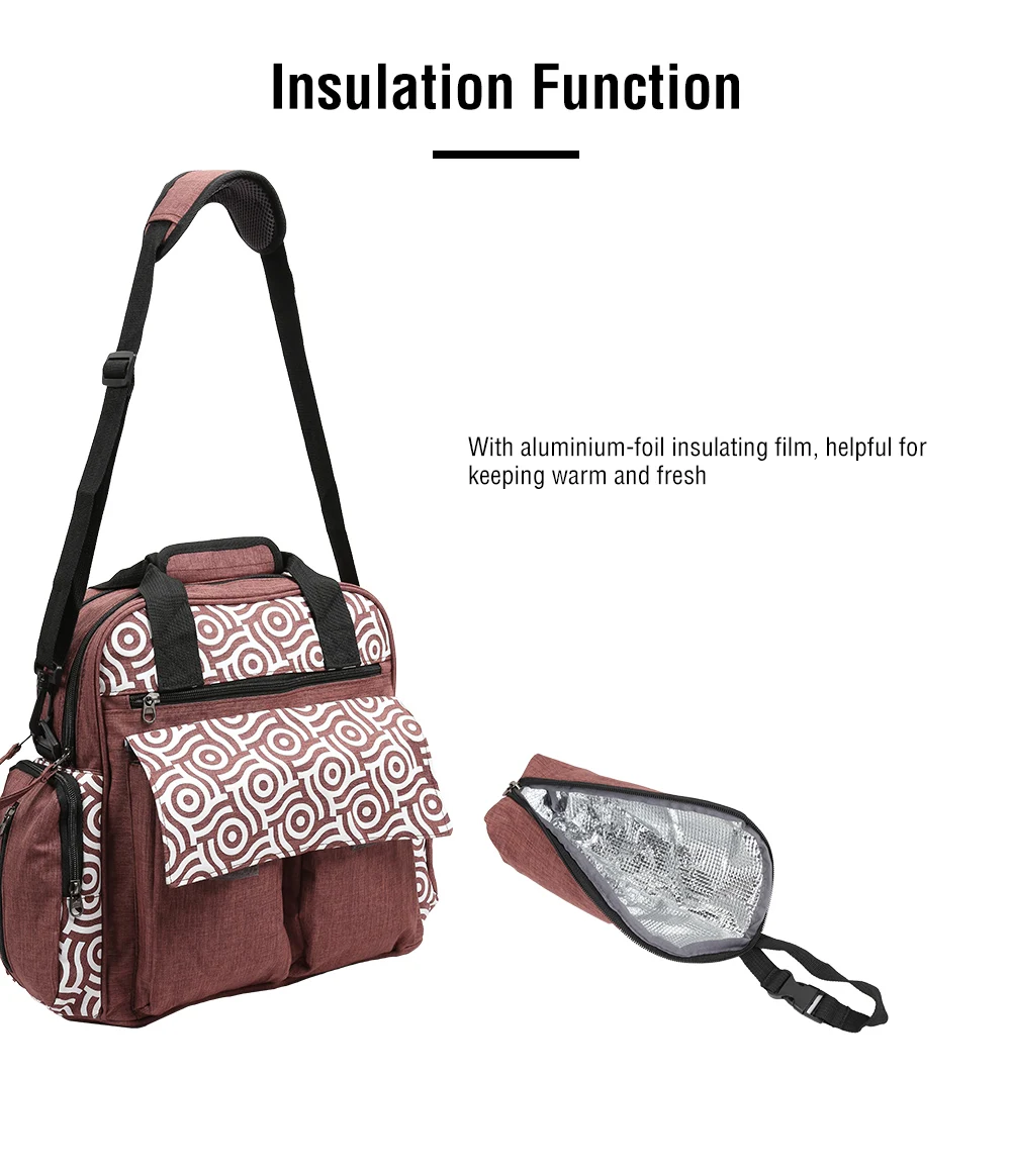 Diaper Bags Large Capacity Backpack Travel Diaper Organizer Bag (3)
