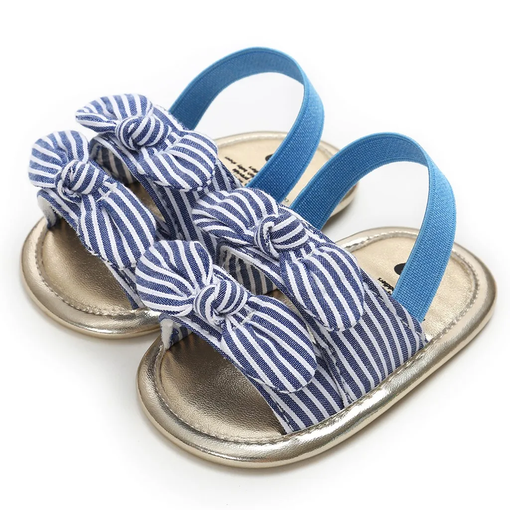 

LONSANT Toddler Baby Sandals Boy Girl plaid bow soft sole First Walker Shoes Fashion infant Kid casual comfy elastic Shoes
