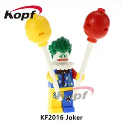Kf2016 Super Heroes Джокер шар клоун Джокер клоун зеленый Фонари здания Конструкторы кирпичи обучения действие Детский подарок Игрушечные лошадки