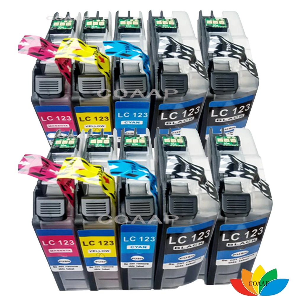 10 совместимых LC121 LC129 LC-121 LC-129 картриджи с чернилами для Brother DCP-J4110DW DCP-J552DW DCP-J752DW