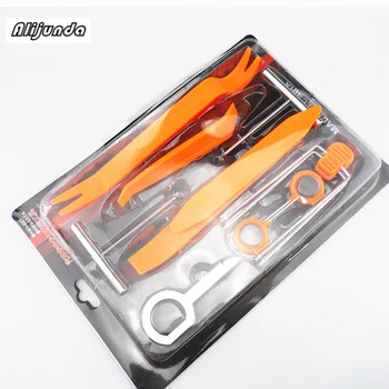 

Car styling 12pcs Car Radio Door Clip Panel Kit For Toyota Camry Corolla RAV4 Yaris Highlander/Land Cruiser/PRADO Vios Vitz/Reiz