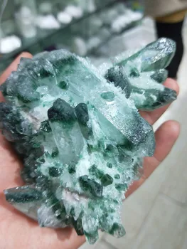 

Natural Green Ghost Phantom Quartz Crystal Cluster Healing Specimen home decoration office living room crystal decoration