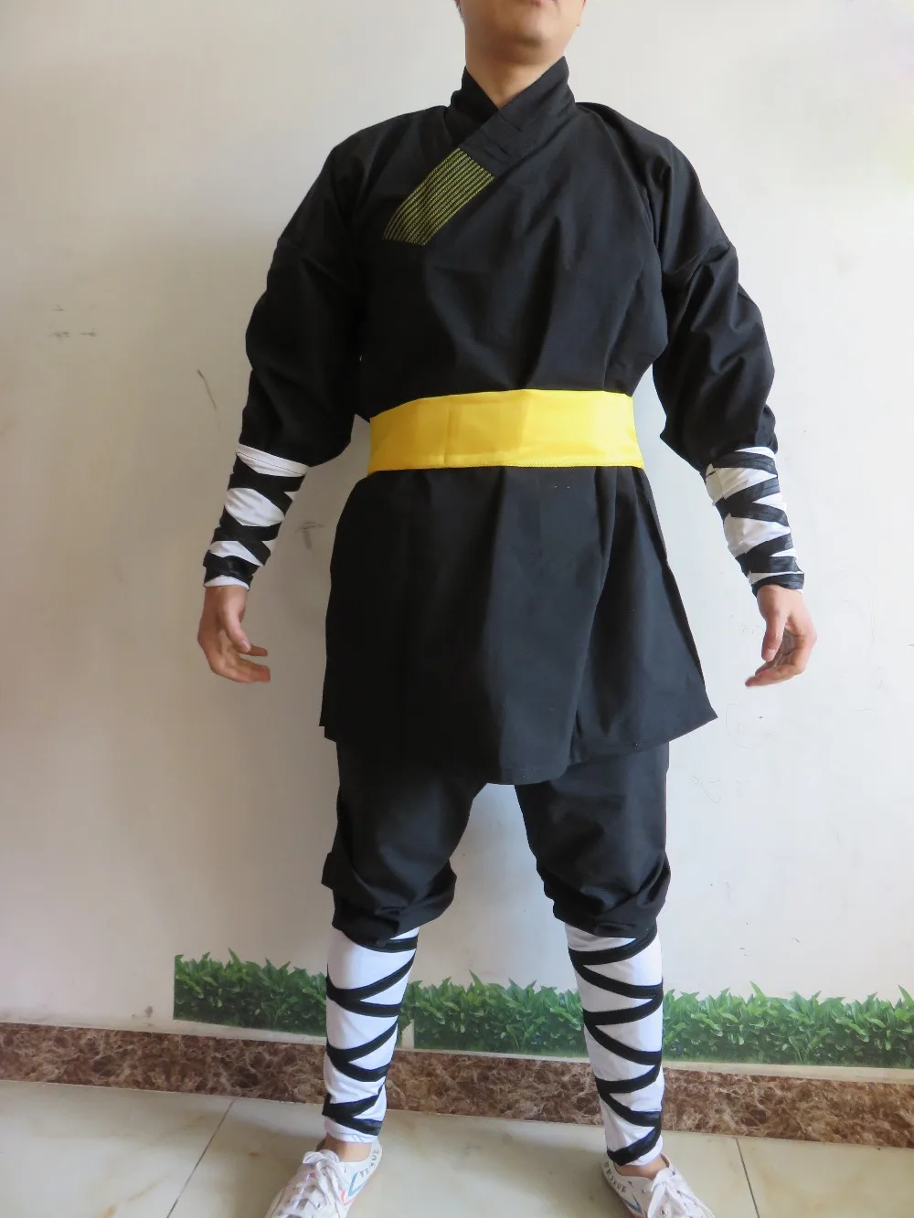 3 pieces of Shaolin monk uniform Taijiquan Wing Chun martial arts training set 