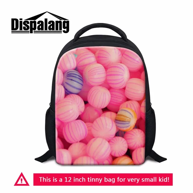 dispalang fancy food prints 12 inch children school bag preschool kindergarten backpack mini kids bags back