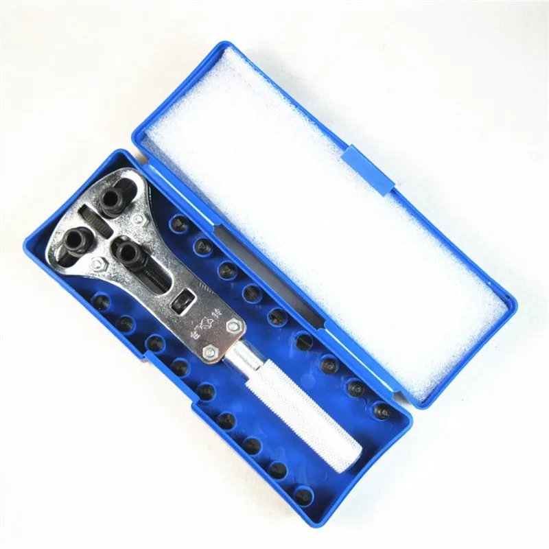 

Watch Back Case Cover Opener Wrench Screw Remover Tool Kit Set with Storage Case Watch Tools Accessories