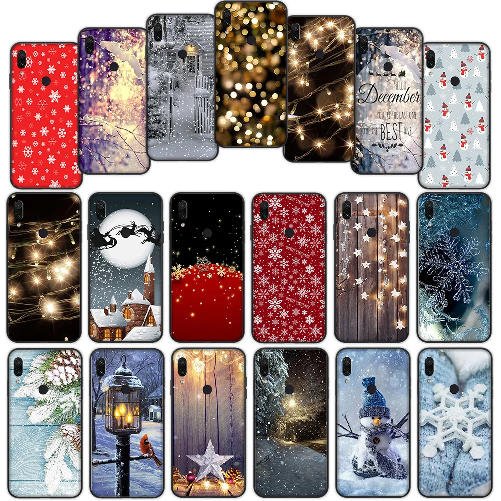 

Winter Snow Snowman Light Soft Cover Case for Xiaomi Redmi Note 7 4 4X 6 Pro 5 Plus 5A 6A Go S2