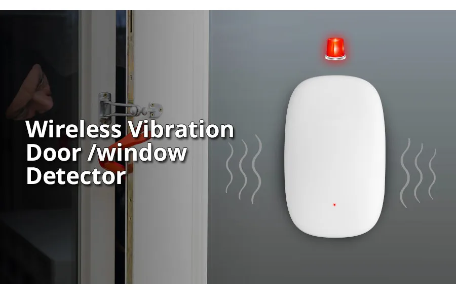 FUERS 433 МГц беспроводной вибрационный дверной/оконный датчик ...