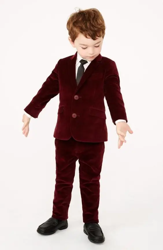 Kids boys wedding suits Kids suit wedding Velvet Kid's Wedding Groom