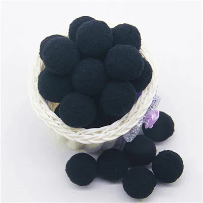 Versatile Black Pompom Assortment for Crafts and Decorations