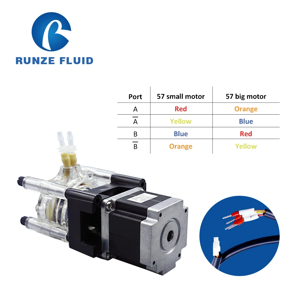 INTLLAB High Flow Corrosion Resistant Vacuum Peristaltic Self-Priming Pump with Stepper Motor 24V High Flow Peristaltic Pump 
