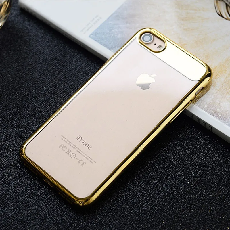 PC Hard Case for iPhone 7 Cover for iPhone7 Portefeuille Coque Ultra Thin Protective 360 Luxury Brand Cases Red Gold Accessories (4)