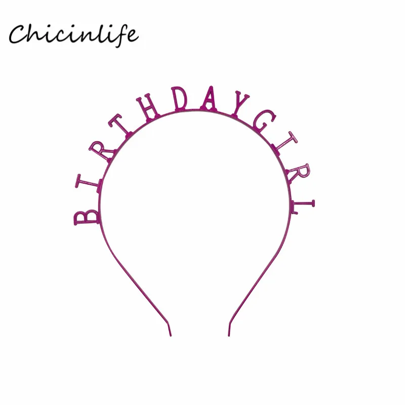 Chicinlife 1 шт. металлическая розовая Золотая повязка на голову для девочек день