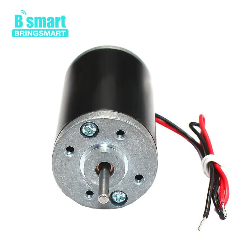 

Bringsmart DC Gear Motor 12V 24V High Speed High Torque DC Reversible Reduction Geared Motor For DIY JGB37-3157