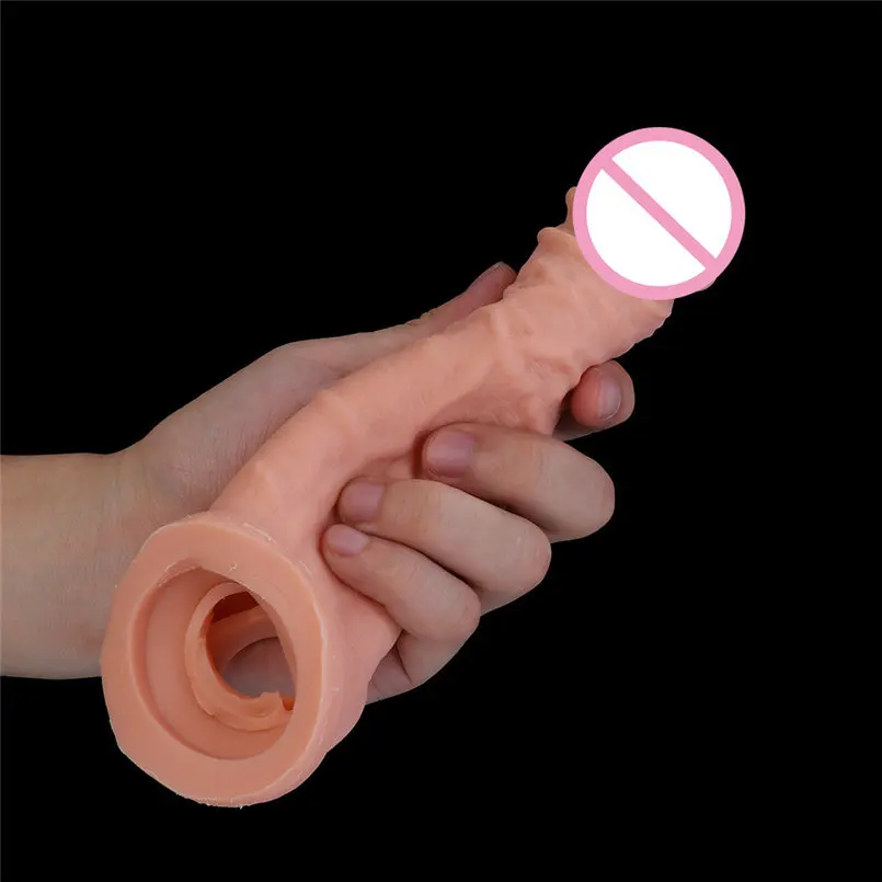 Супер мягкий силиконовый пенис рукав удлинитель презерватив Пенис рукава