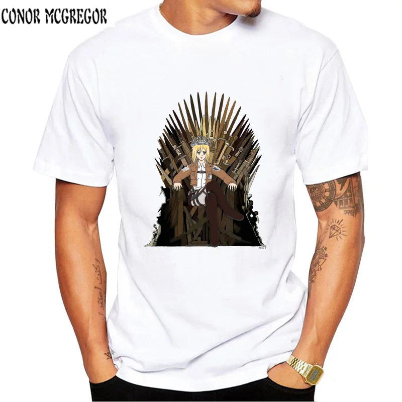 

2018 Newest Cool Krista on the Iron Throne T-Shirt Design Fashion Game of thrones Tshirts Men's Short Sleeve Tee Tops