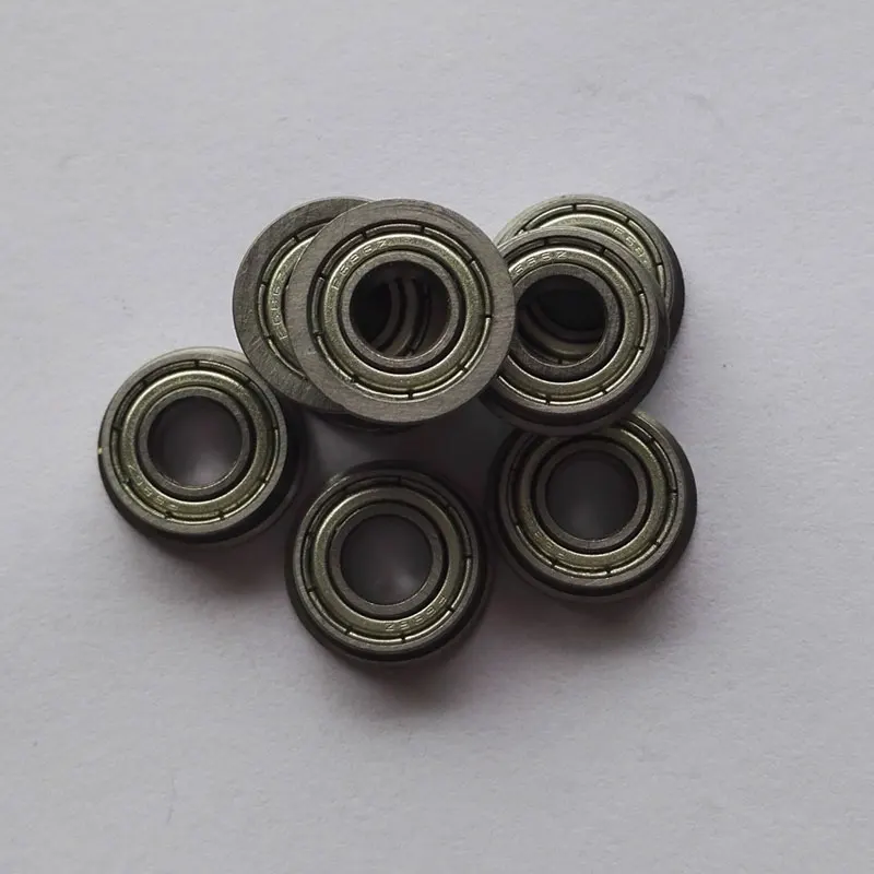 Flange bearing F635ZZ, 10PCS, 5*19*6MM miniature retaining bearings