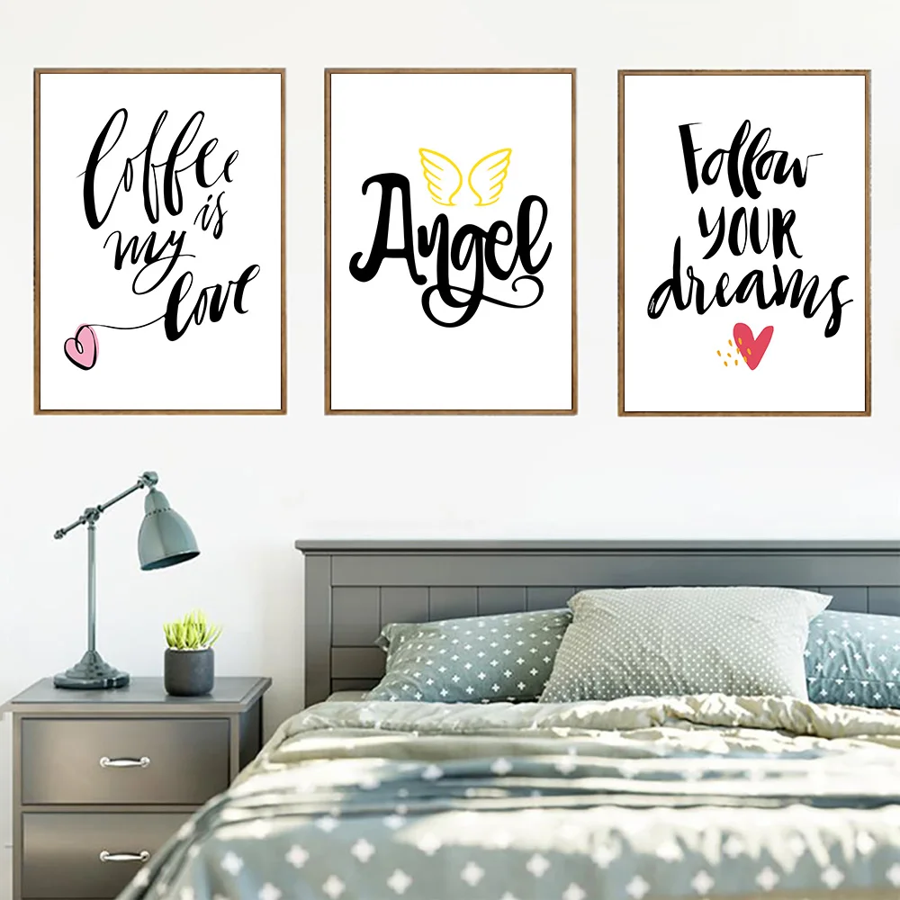 

Inspirational Quotes Canvas Painting Nordic Posters And Prints Minimalist Wall Art Living Room Pictures Abstract Poster Unframed